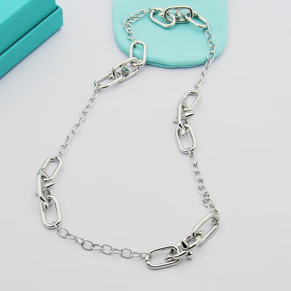 Tiffany & Co. Tiffany Titan by Pharrell Williams Medium Link Station Necklace - PerfectKickZ