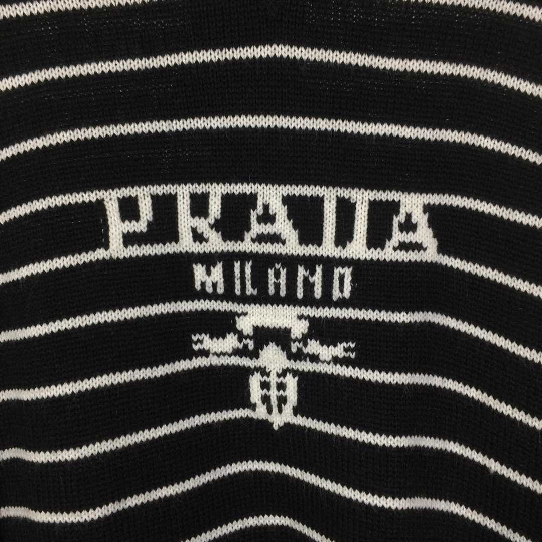 Prada Intarsia-logo Striped Cashmere Jumper - PerfectKickZ