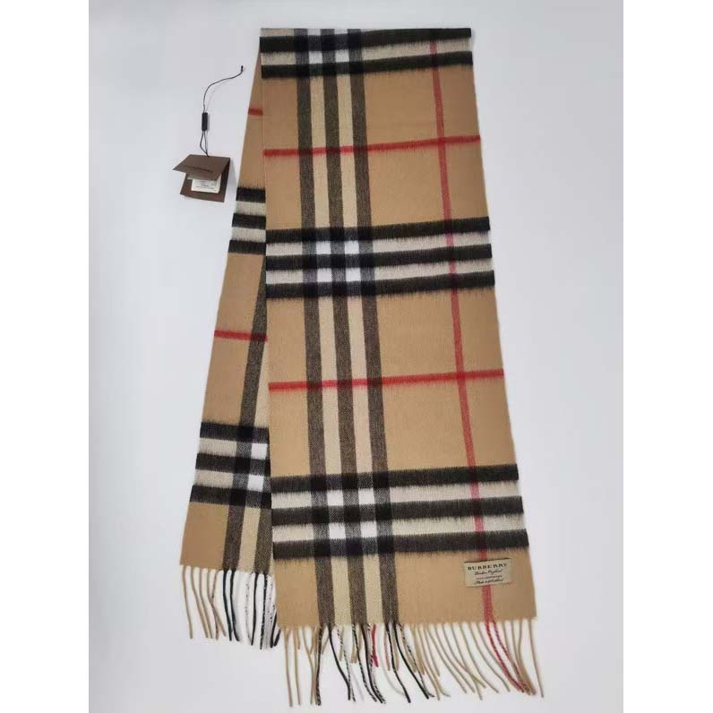 Burberry Check Cashmere Scarf - PerfectKickZ