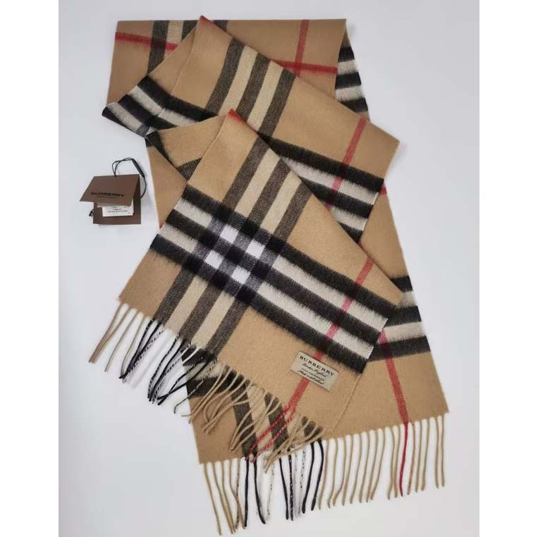 Burberry Check Cashmere Scarf - PerfectKickZ