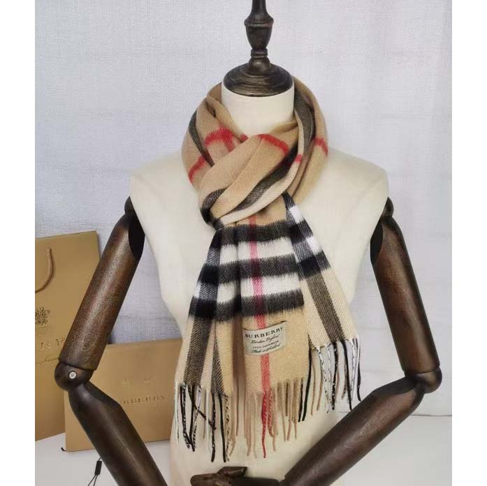Burberry Check Cashmere Scarf - PerfectKickZ