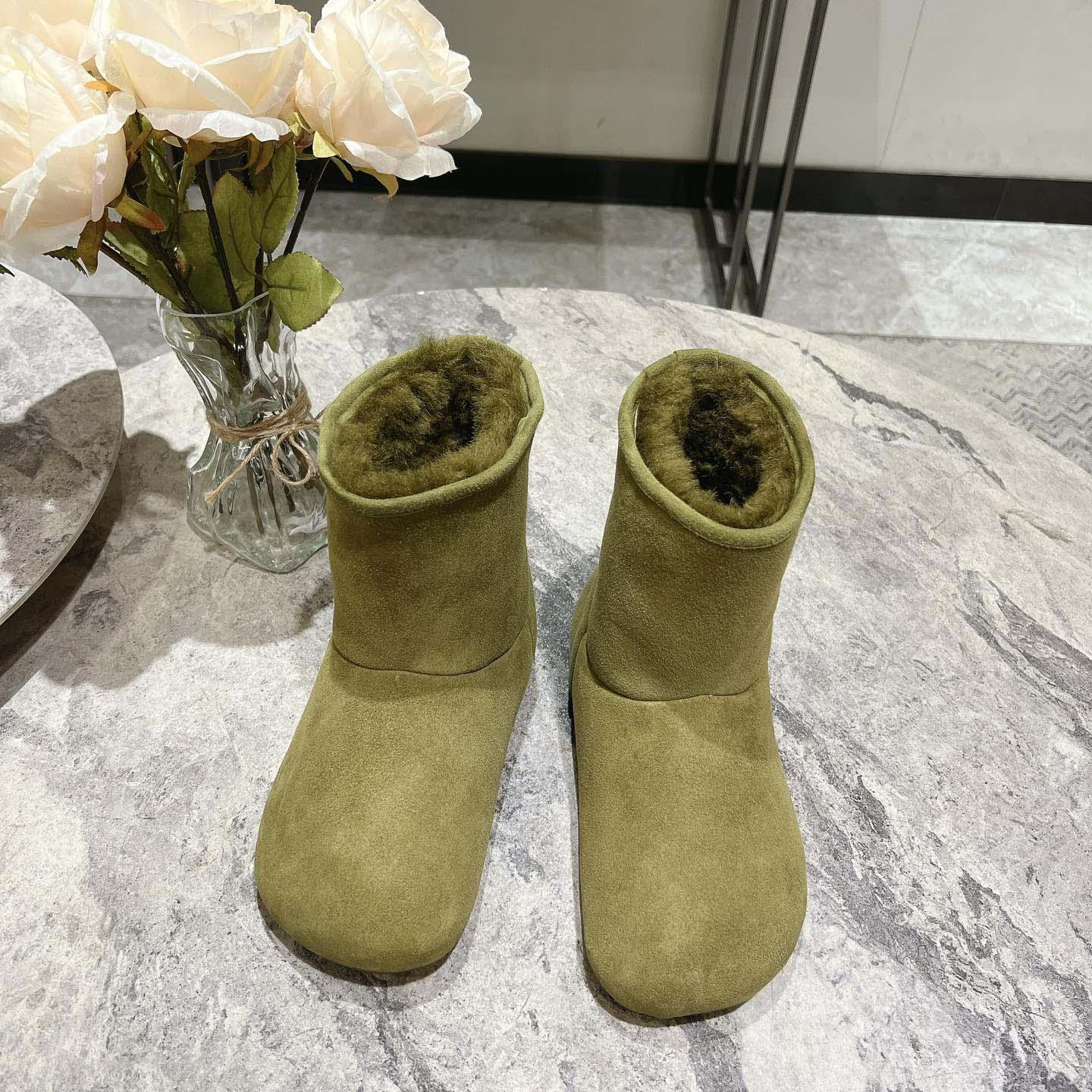 Loewe Lago Boot In Suede And Shearling - PerfectKickZ