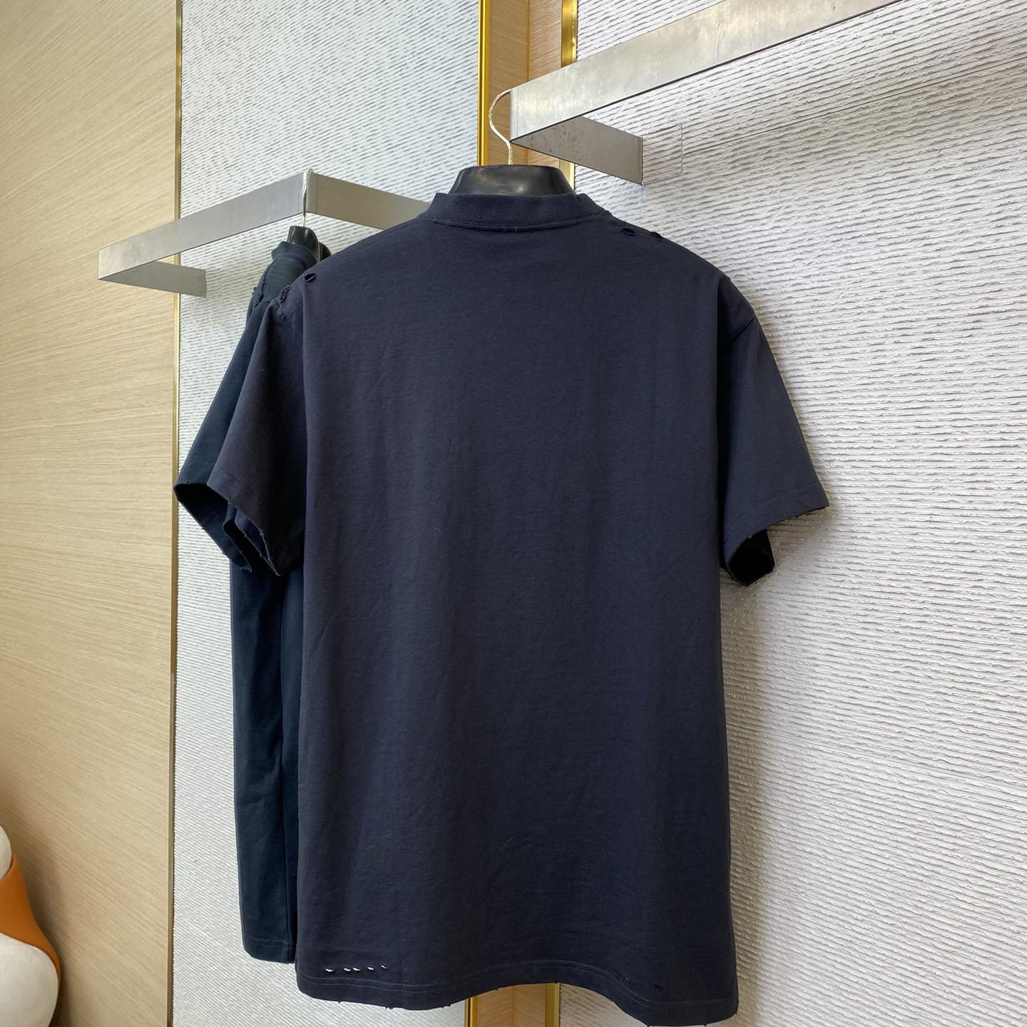 Balenciaga 3B Liquefied T-Shirt Oversized In Faded Black - PerfectKickZ