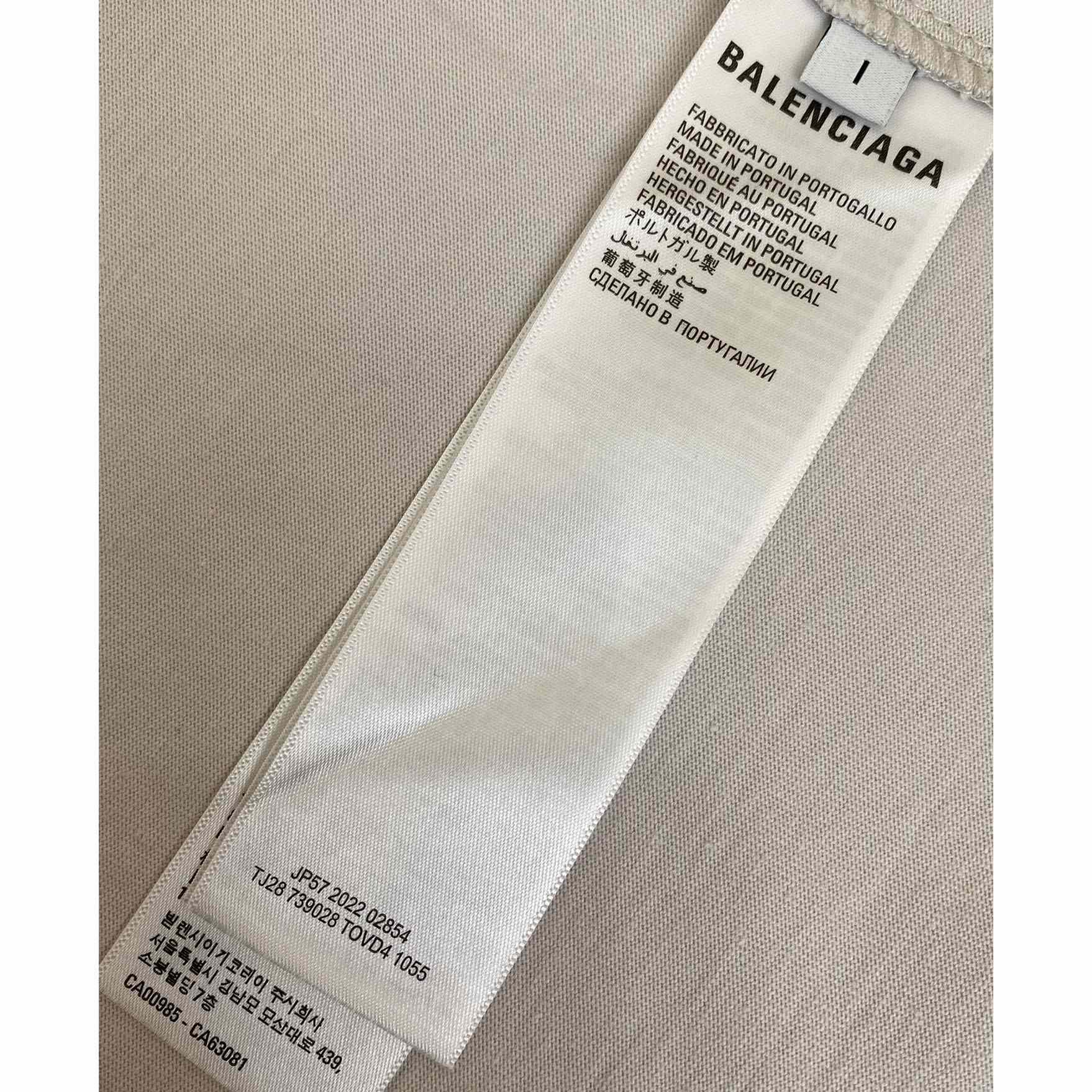 Balenciaga 3B Liquefied T-Shirt Oversized In Faded Black - PerfectKickZ