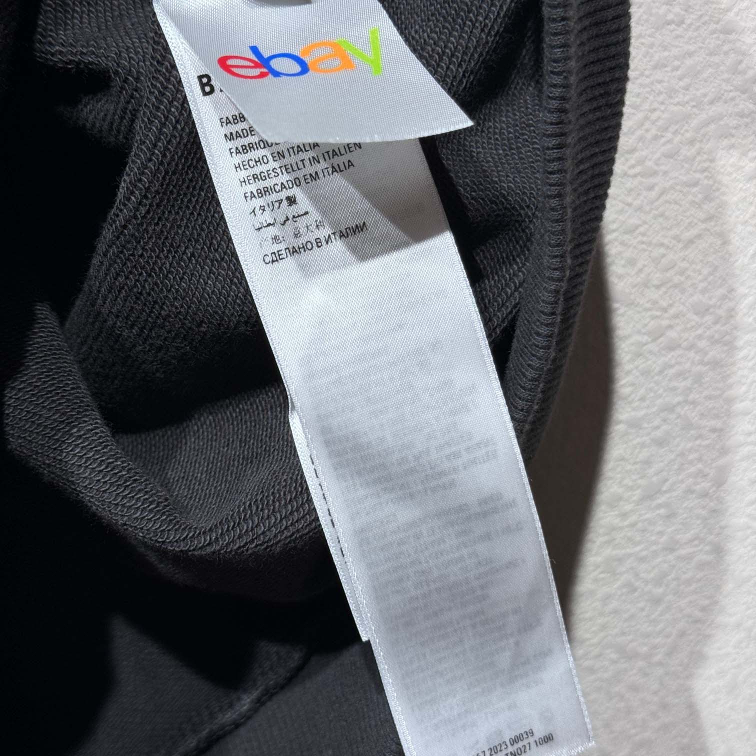 Balenciaga EBay Zip-Up Hoodie Regular Fit In Black - PerfectKickZ