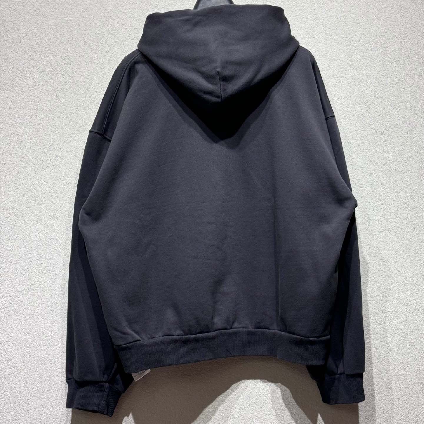 Balenciaga EBay Zip-Up Hoodie Regular Fit In Black - PerfectKickZ