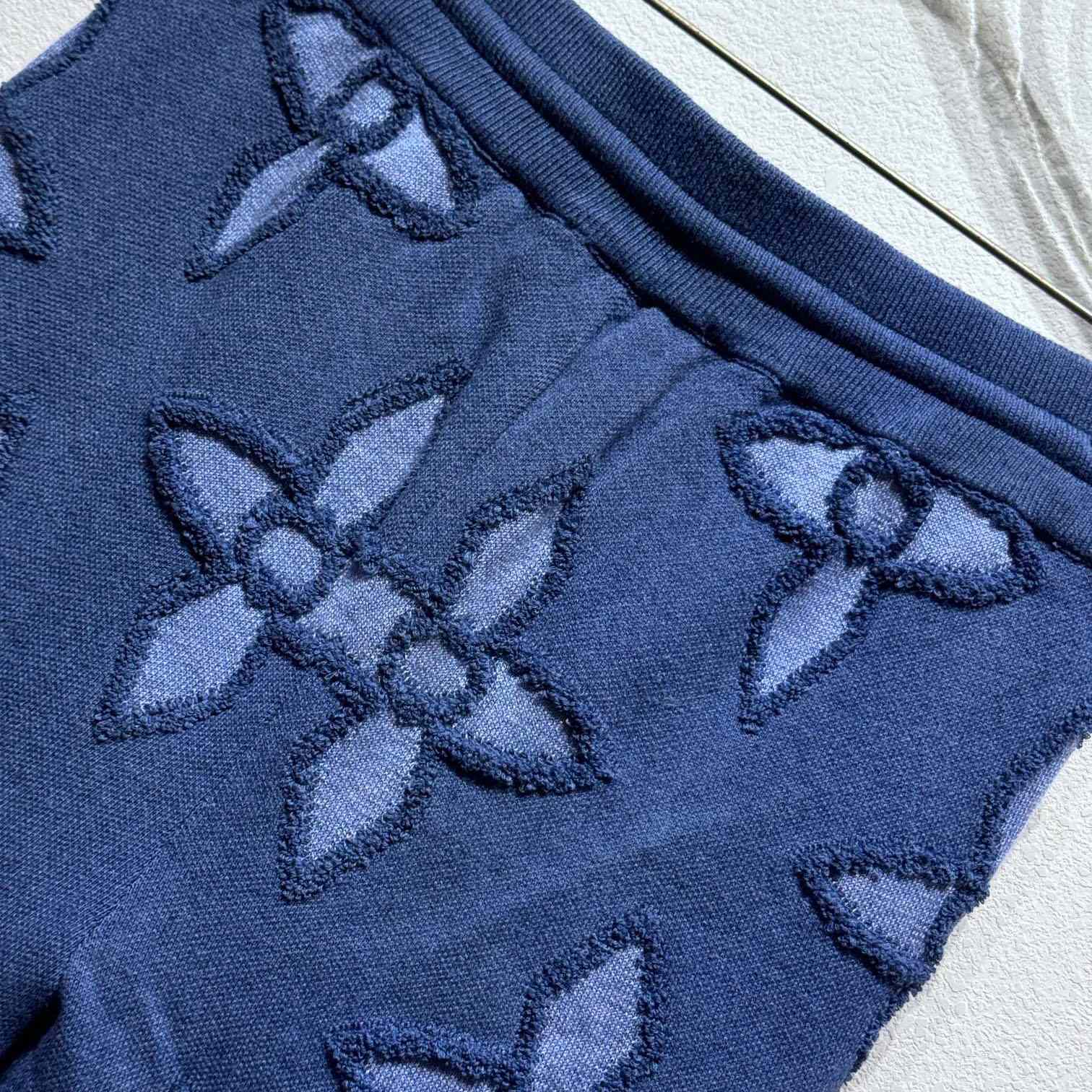 Louis Vuitton Textured Cotton Knit Shorts   1AGJSI - PerfectKickZ