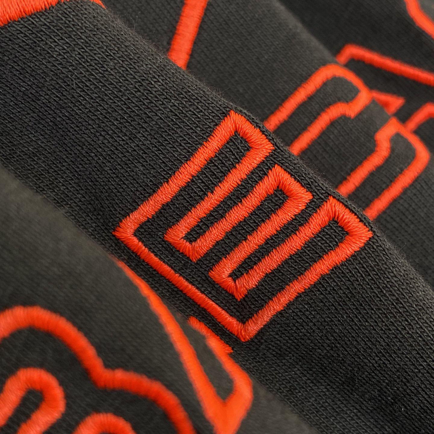 Balenciaga Lion Club T-Shirt Oversized In Washed black And Red - PerfectKickZ