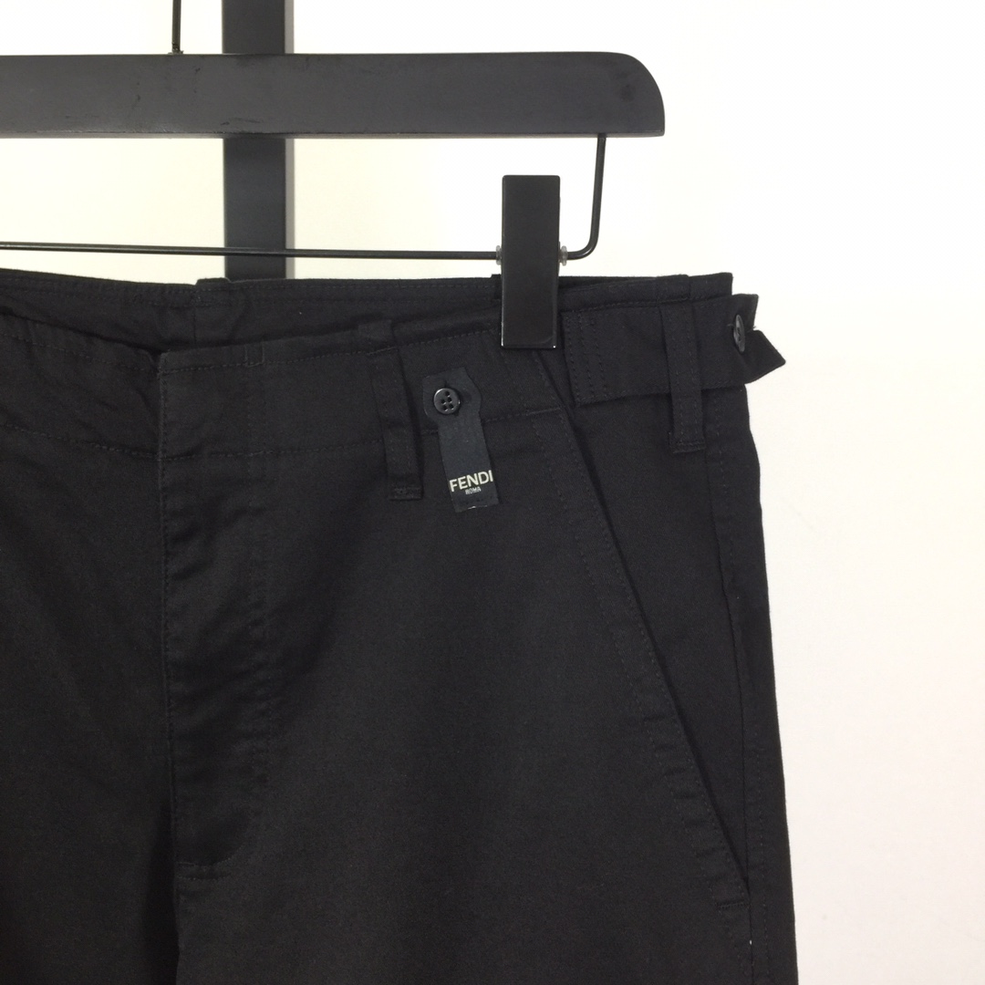 Fendi Black Wide Leg Cargo Pant  - PerfectKickZ