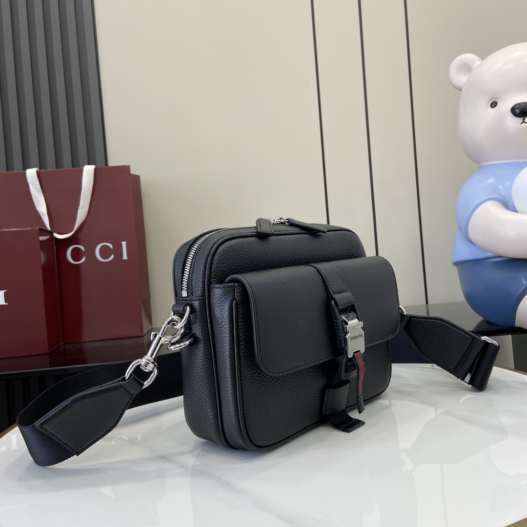 Gucci Small Crossbody Bag With Web - PerfectKickZ