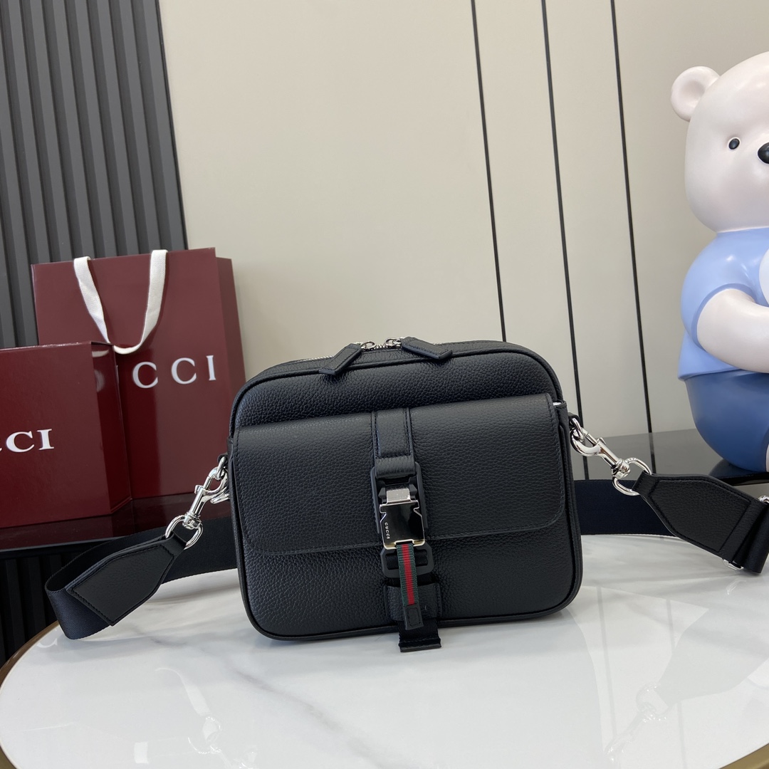 Gucci Small Crossbody Bag With Web - PerfectKickZ
