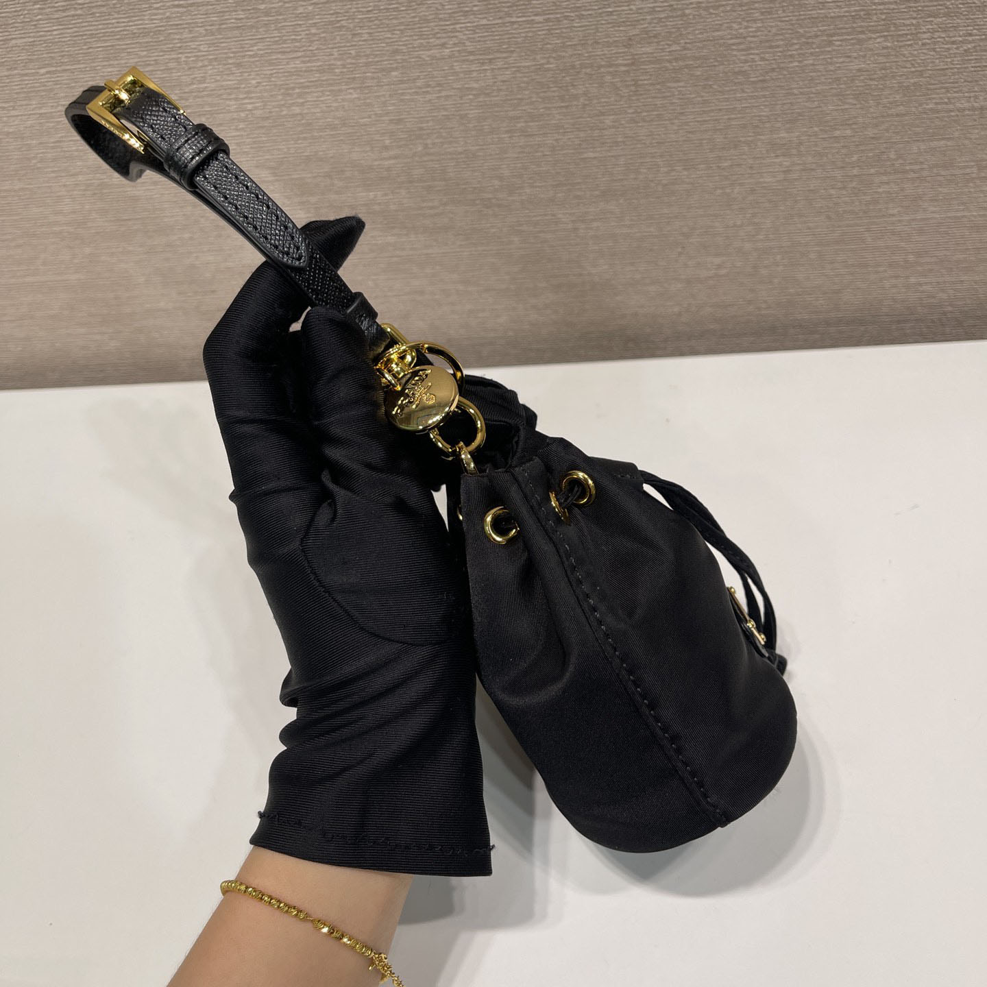 Prada Mini Icon Re-Nylon Bag Charm - PerfectKickZ