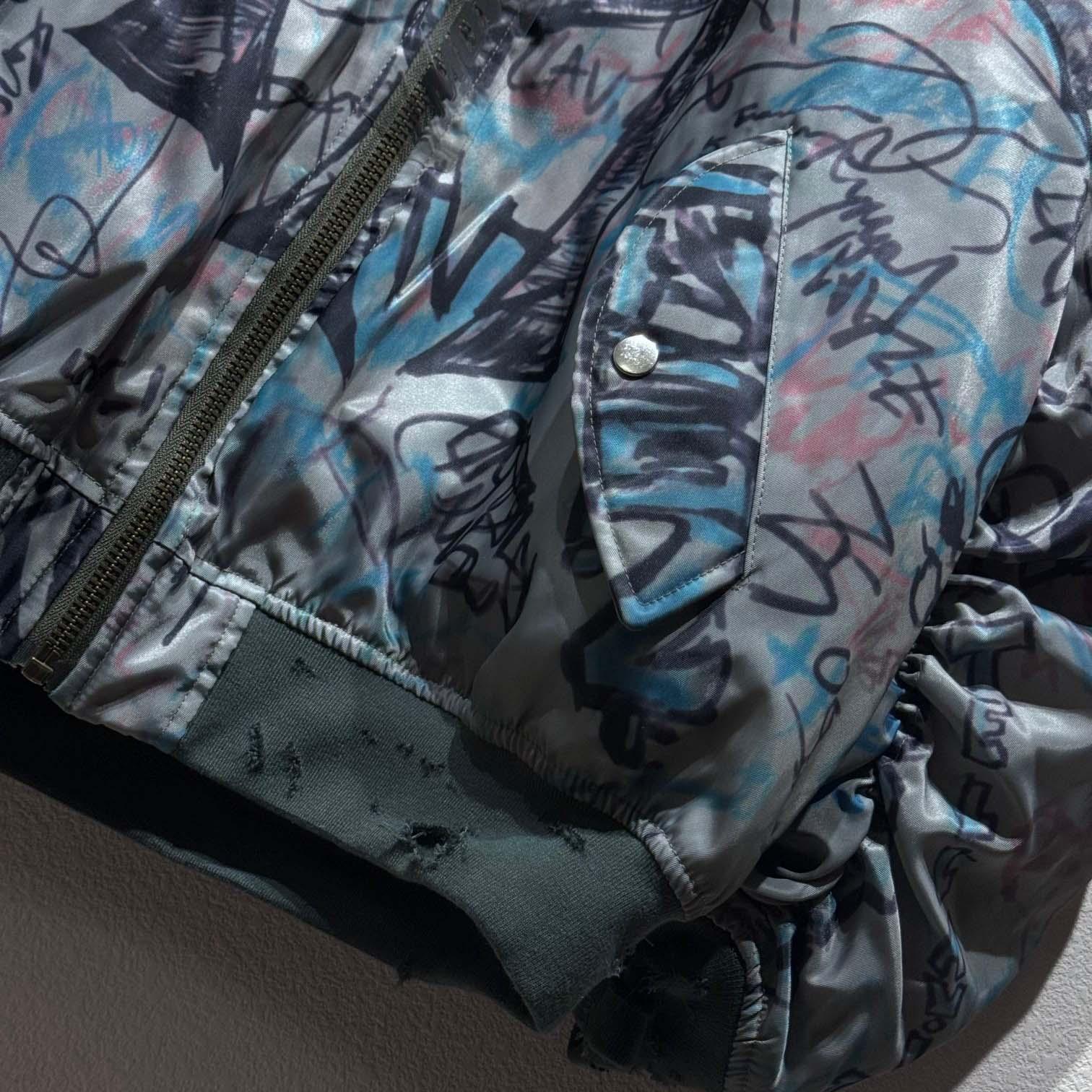 Mowalola Graffiti Bomber Jacket - PerfectKickZ