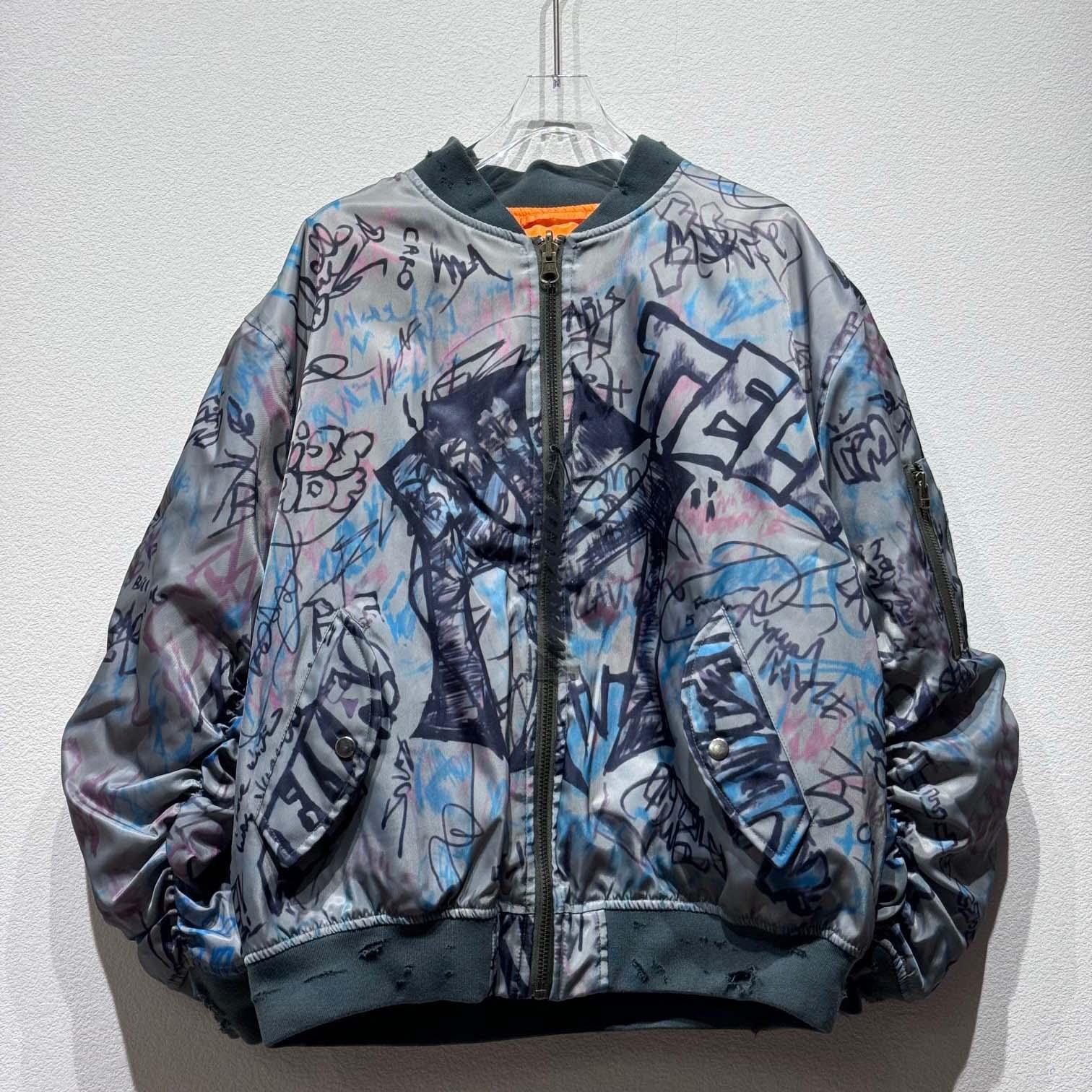 Mowalola Graffiti Bomber Jacket - PerfectKickZ