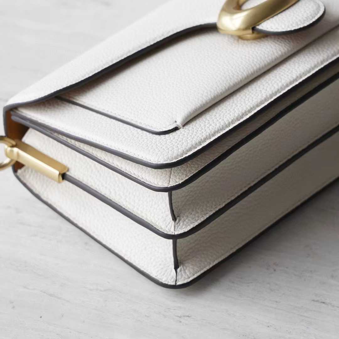 Coach Women's White Pebble Tabby Shoulder Bag （26*15*8cm） - PerfectKickZ
