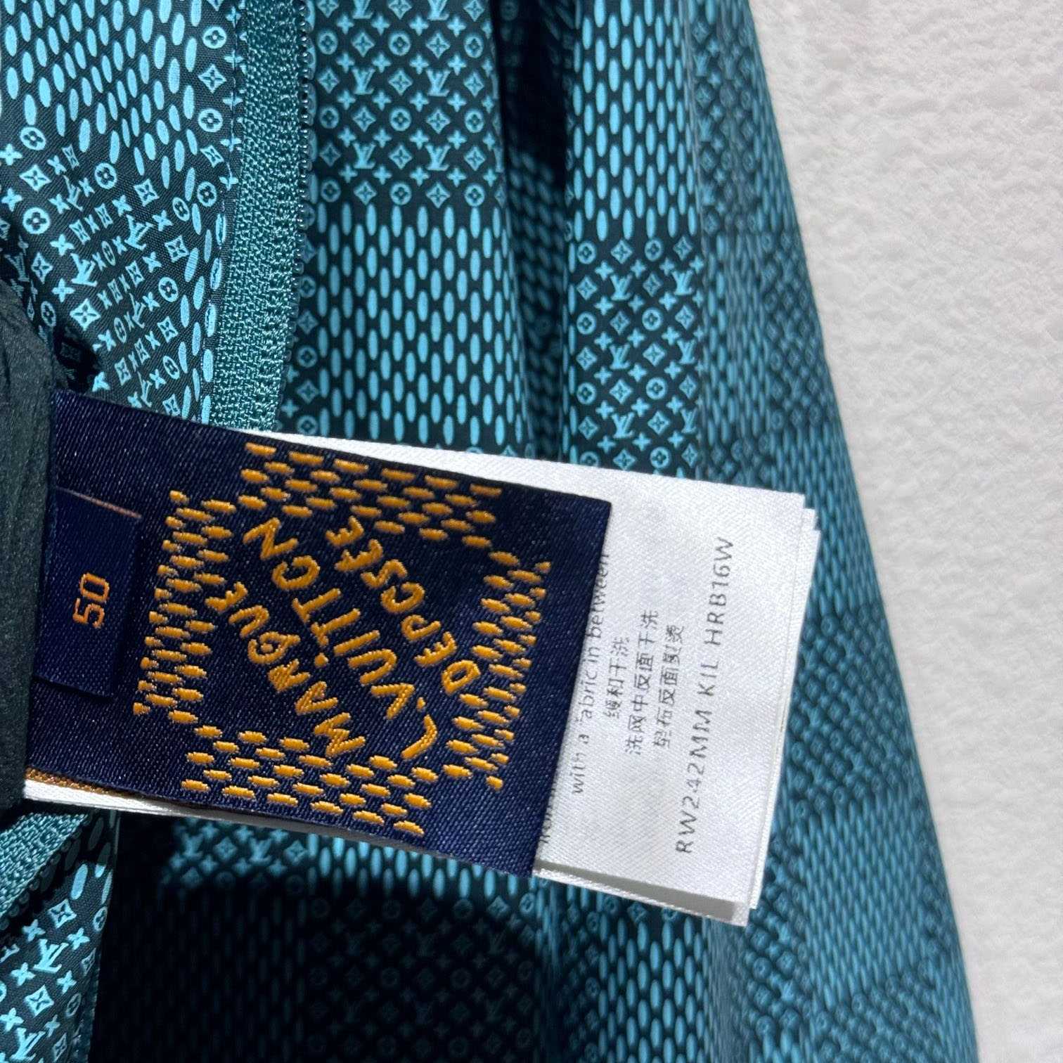 Louis Vuitton Printed Nylon Hooded Windbreaker   - 