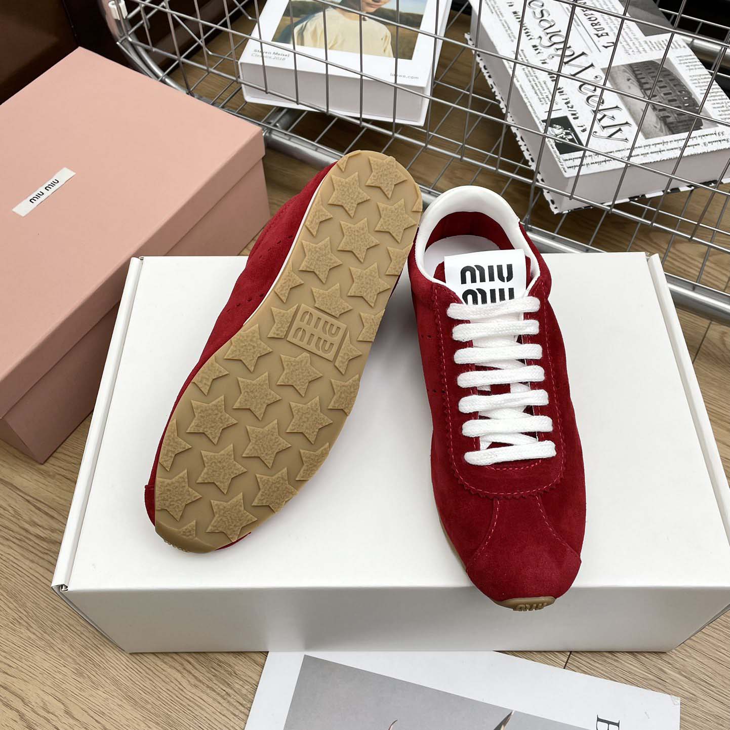 Miu Miu Plume Suede Sneakers - PerfectKickZ