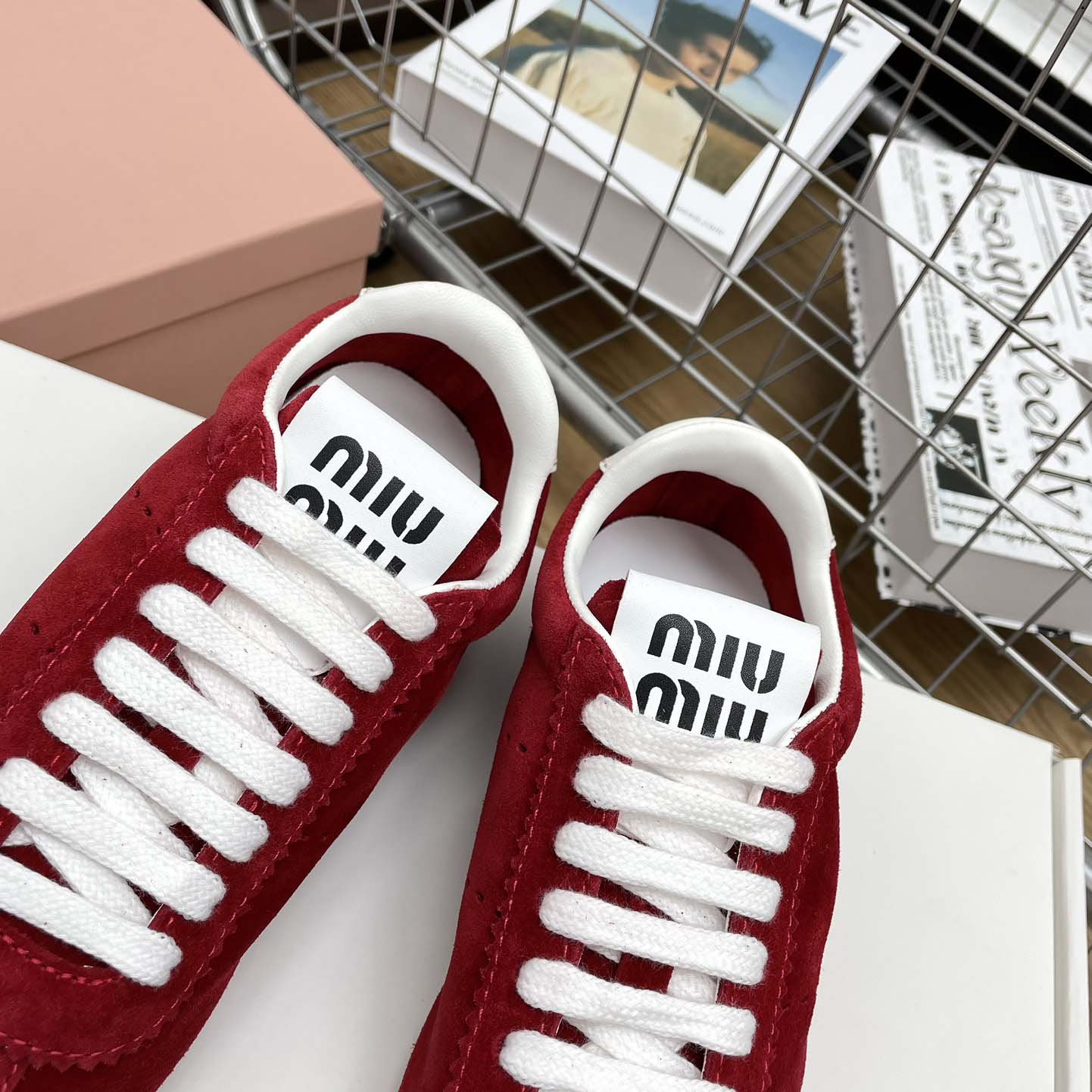 Miu Miu Plume Suede Sneakers - PerfectKickZ