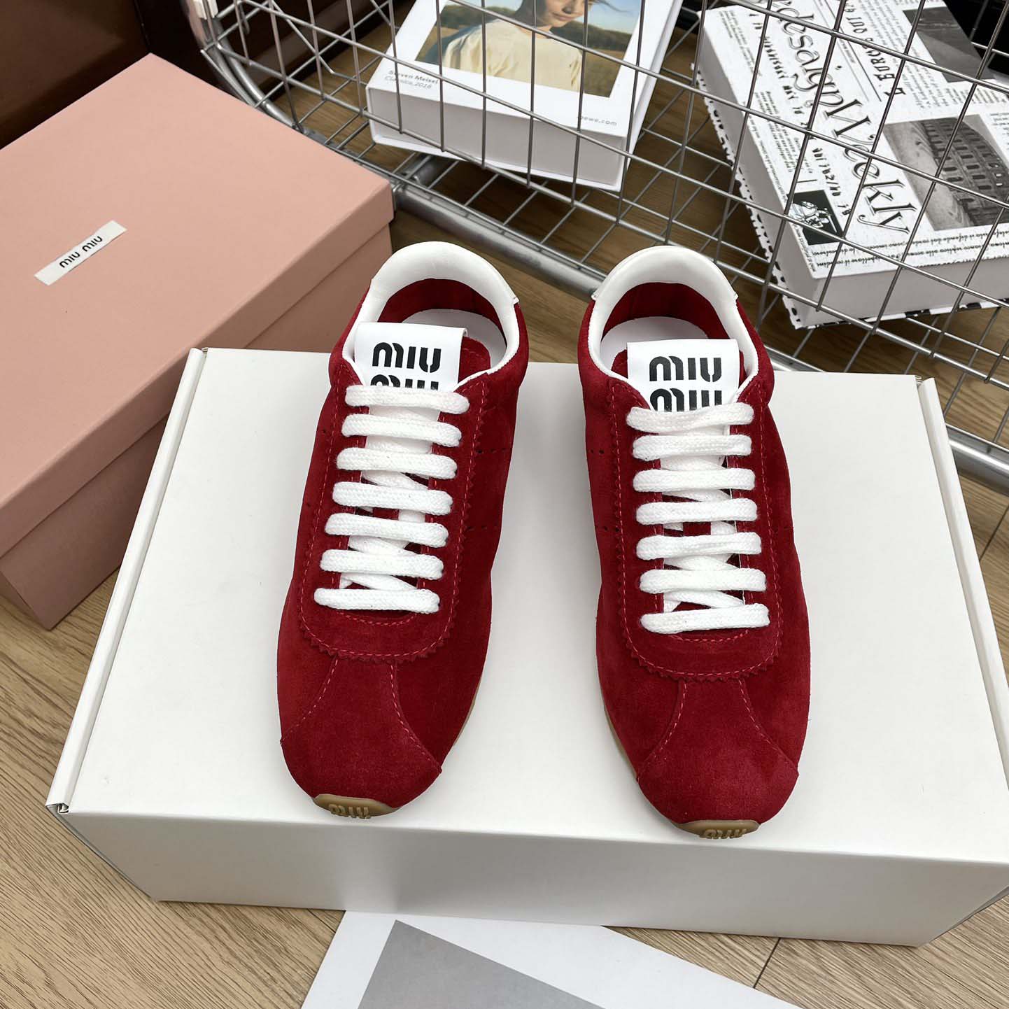 Miu Miu Plume Suede Sneakers - PerfectKickZ