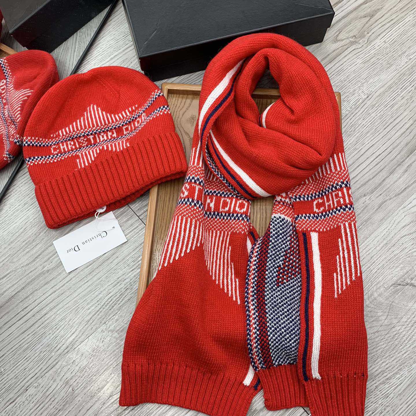 Dior Beanie And Scarf - PerfectKickZ