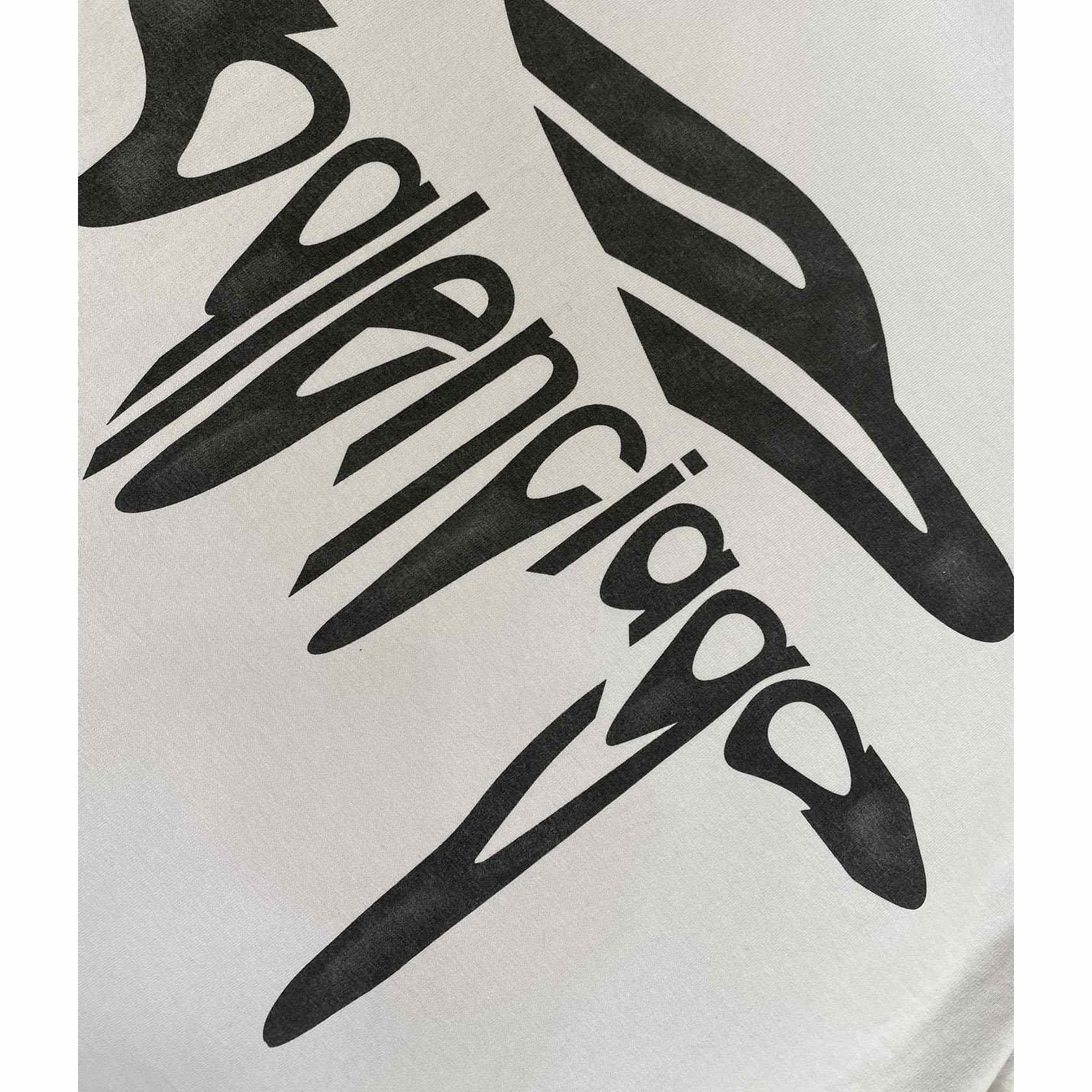 Balenciaga 3B Liquefied T-Shirt Oversized in Dirty White - PerfectKickZ