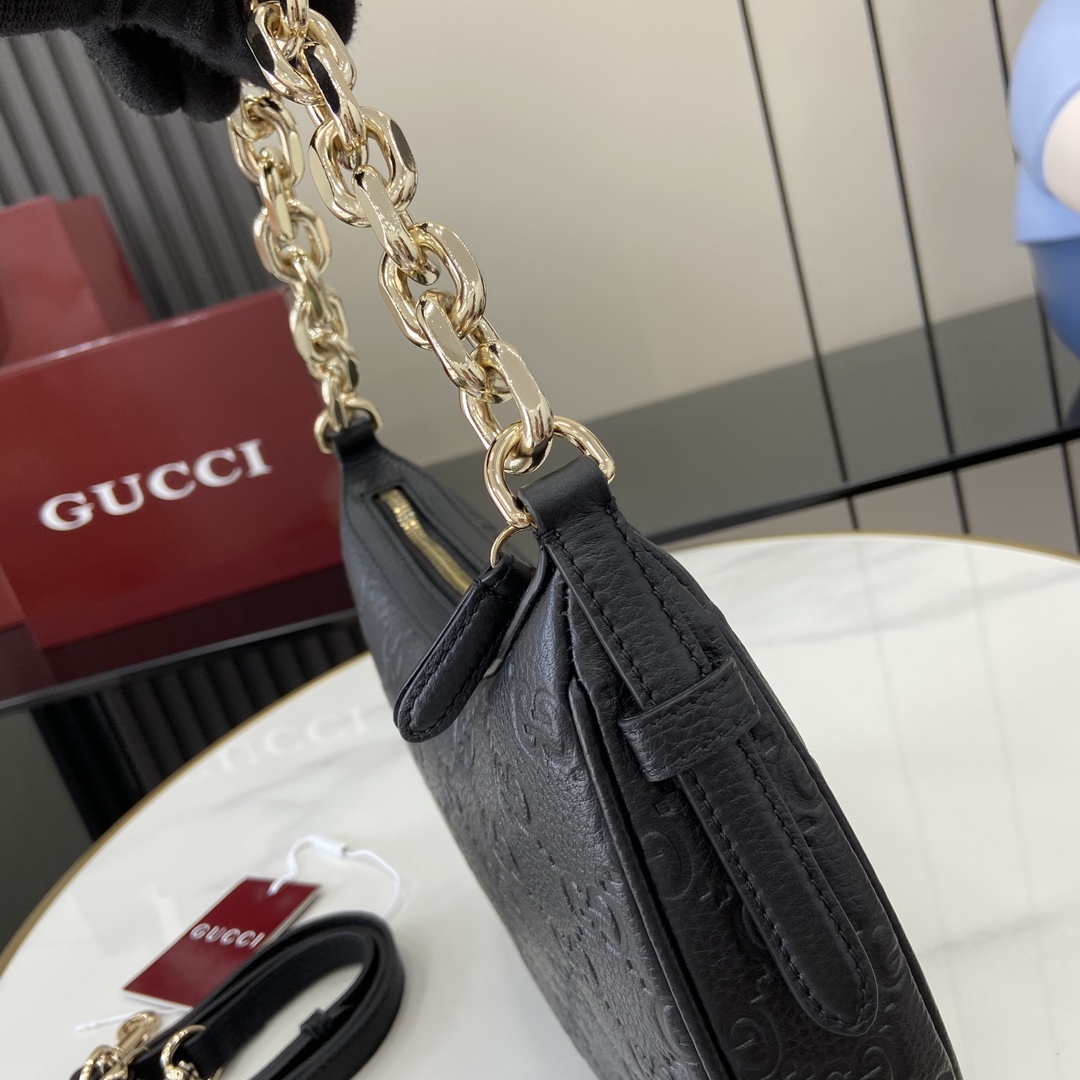 Gucci GG Emblem Small Shoulder Bag - PerfectKickZ