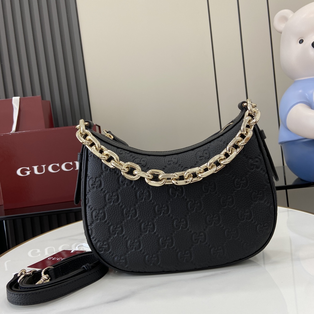 Gucci GG Emblem Small Shoulder Bag - PerfectKickZ