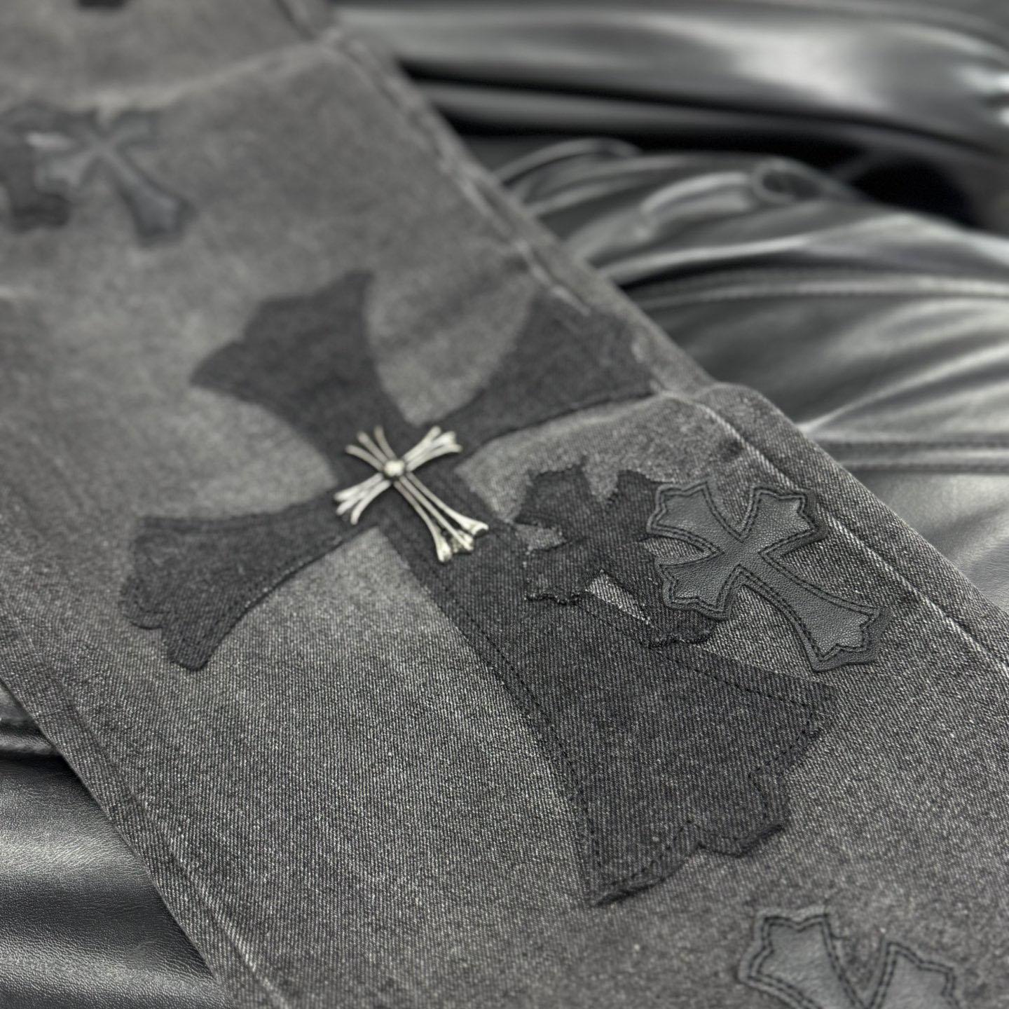 Chrome Heart X SexRecords Jeans - PerfectKickZ
