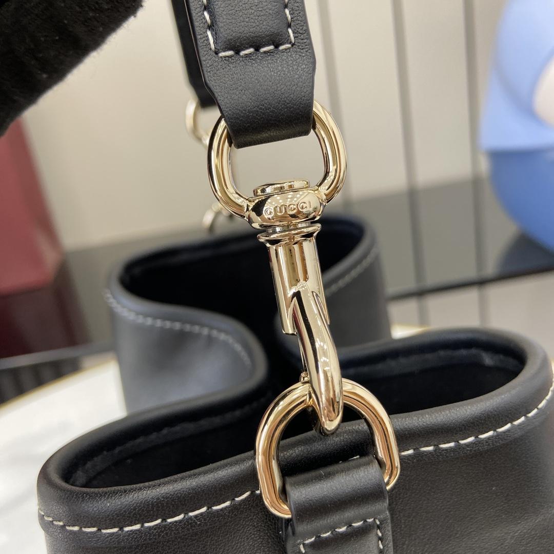 Gucci GG Emblem Mini Bucket Bag  - PerfectKickZ