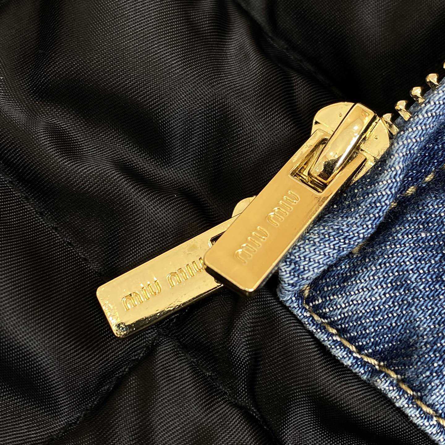 Miu Miu Denim Down Jacket - 