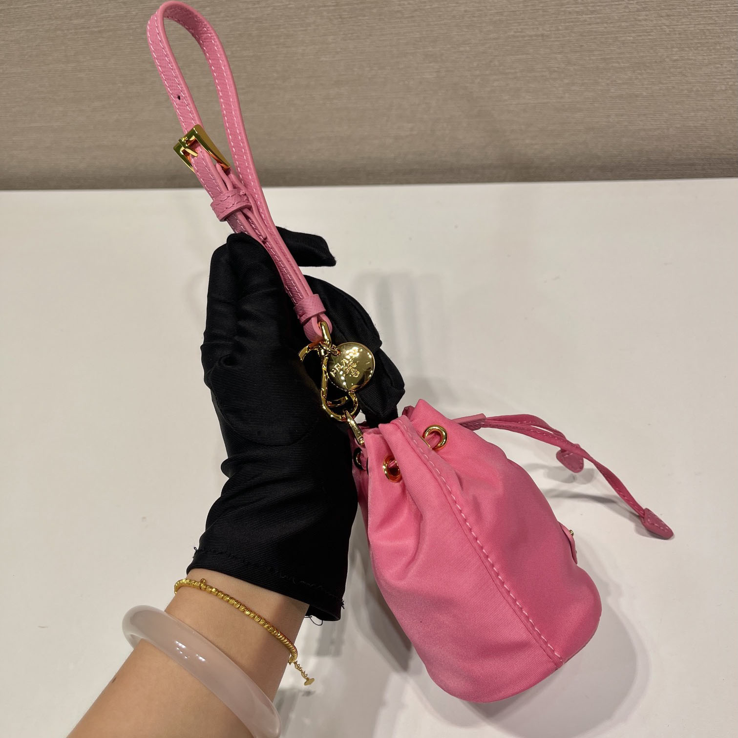Prada Mini Icon Re-Nylon Bag Charm - PerfectKickZ