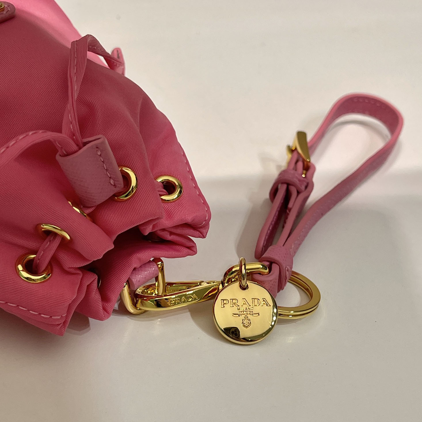 Prada Mini Icon Re-Nylon Bag Charm - PerfectKickZ