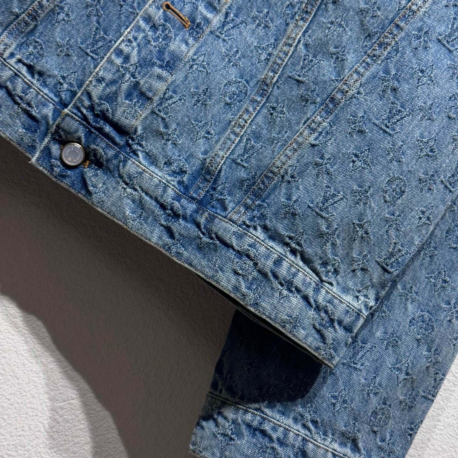 Louis Vuitton Monogram Jacquard Denim Jacket  1AGHUL - PerfectKickZ