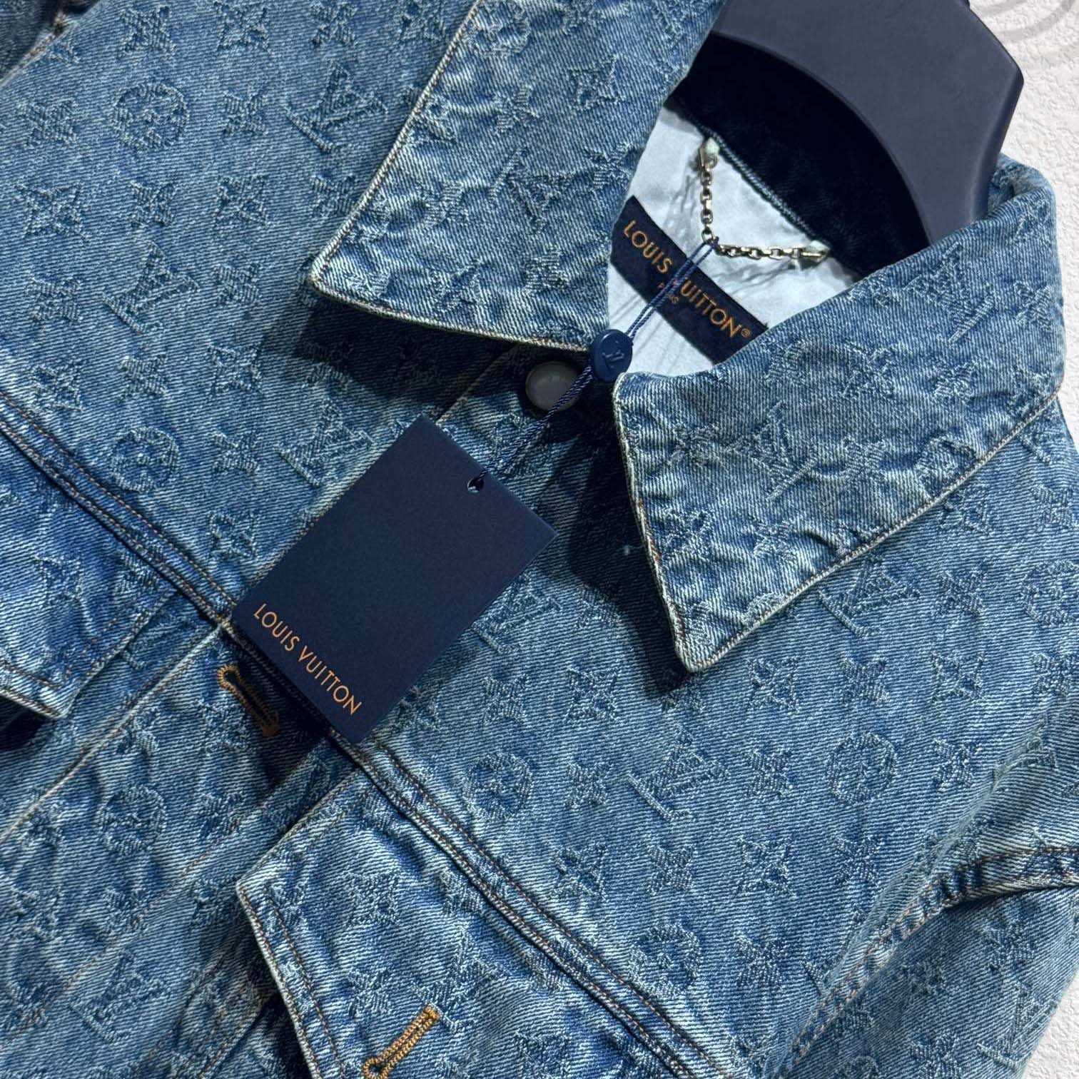 Louis Vuitton Monogram Jacquard Denim Jacket  1AGHUL - PerfectKickZ