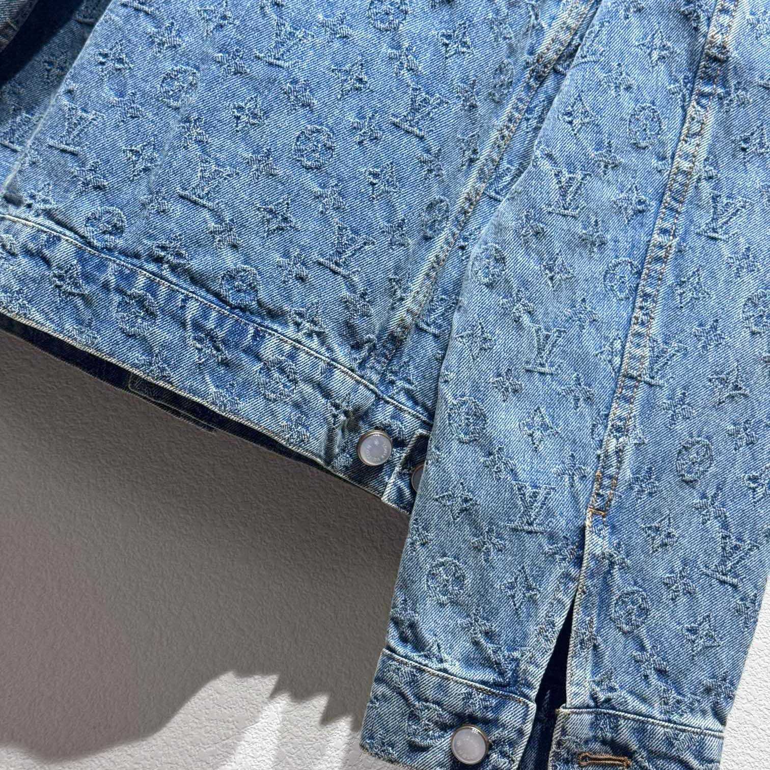 Louis Vuitton Monogram Jacquard Denim Jacket  1AGHUL - PerfectKickZ