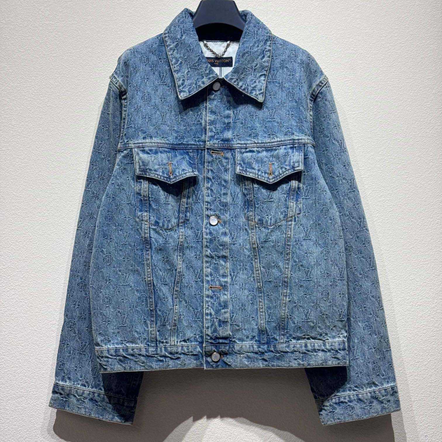 Louis Vuitton Monogram Jacquard Denim Jacket  1AGHUL - PerfectKickZ