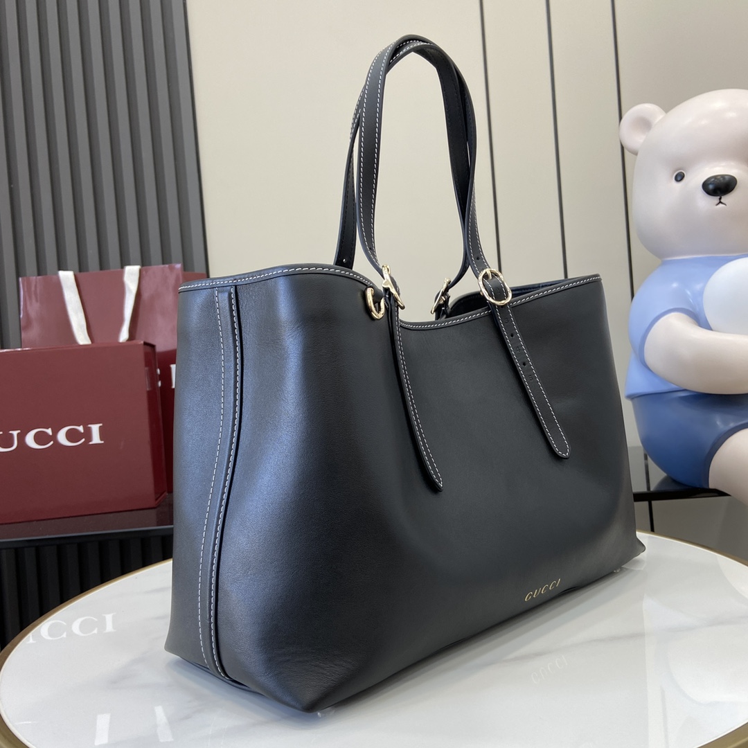 Gucci GG Emblem Medium Tote Bag - PerfectKickZ