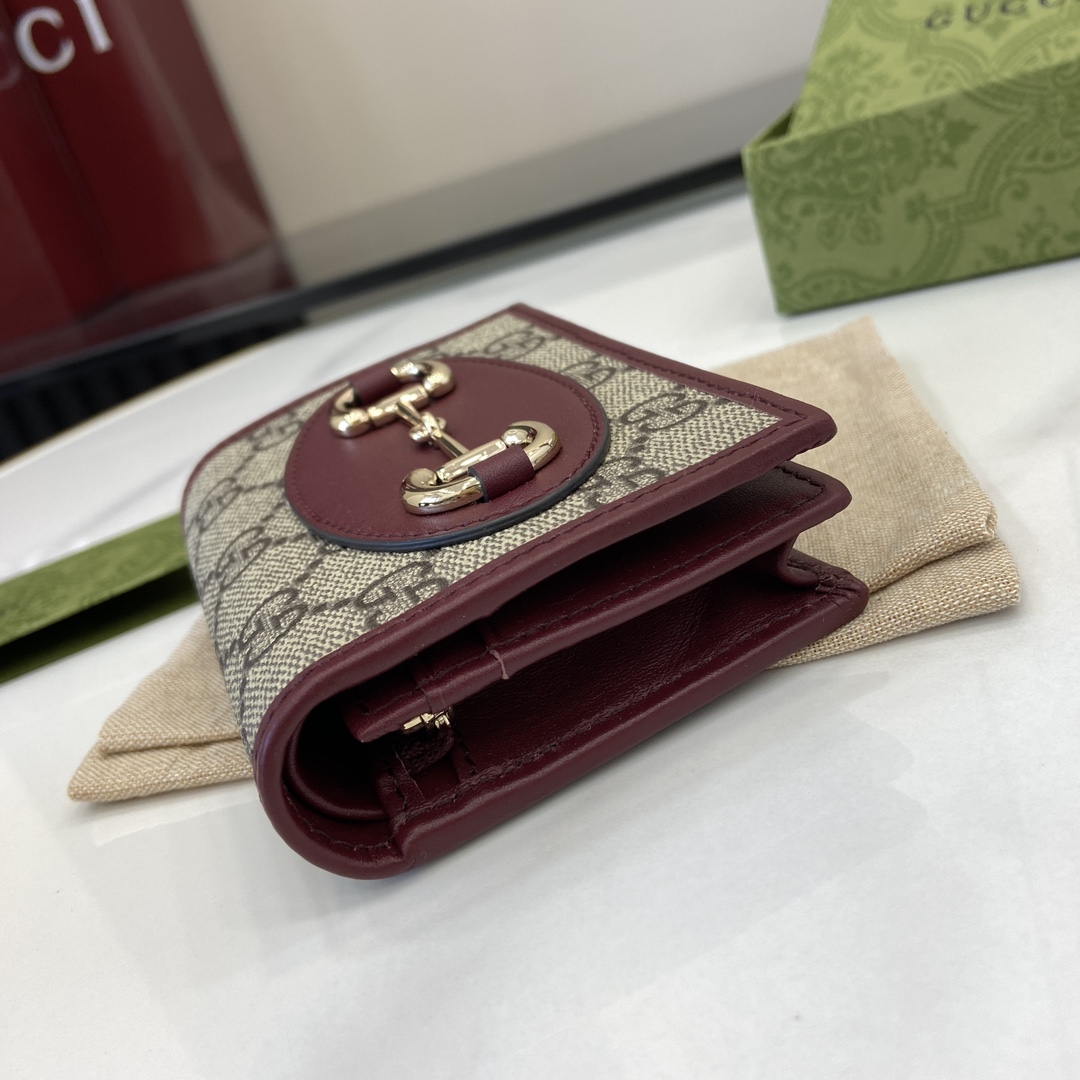 Gucci Horsebit 1955 Card Case Wallet - PerfectKickZ