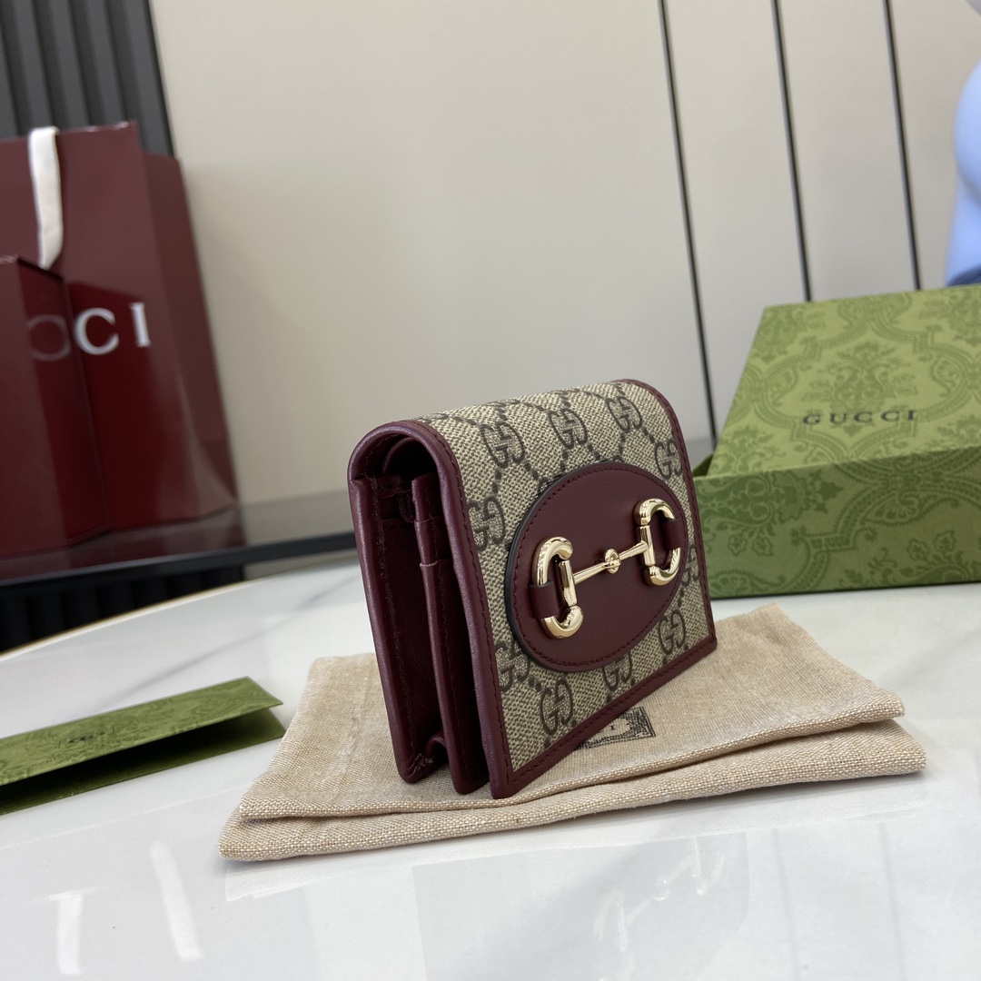 Gucci Horsebit 1955 Card Case Wallet - PerfectKickZ