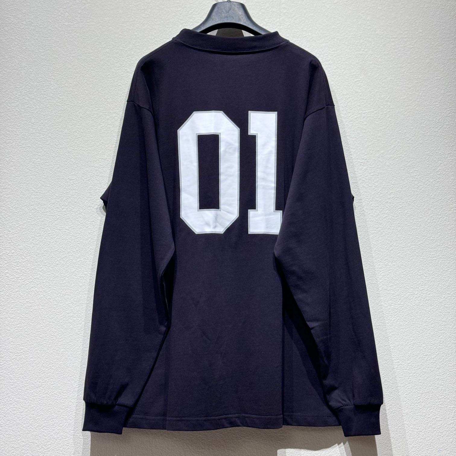 Balenciaga Basketball Series - Long Sleeve T-Shirt Large Fit In Washed Black - PerfectKickZ