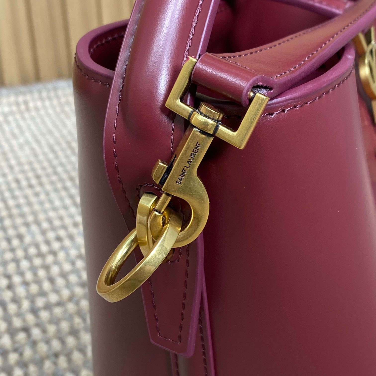 Saint Laurent Le 37 Small In Shiny Leather - PerfectKickZ