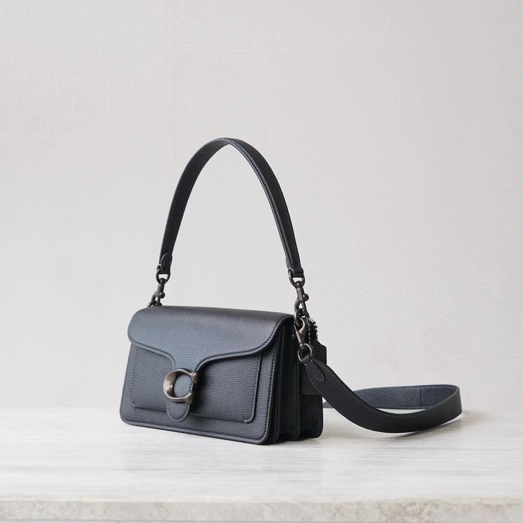 Coach Women's Black Pebble Tabby Shoulder Bag （26*15*8cm） - PerfectKickZ