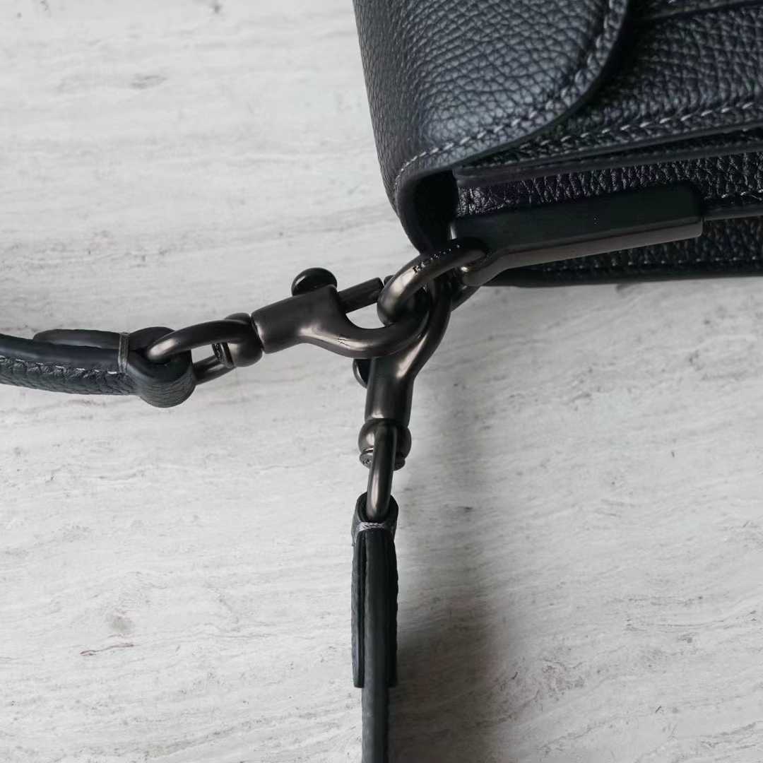 Coach Women's Black Pebble Tabby Shoulder Bag （26*15*8cm） - PerfectKickZ