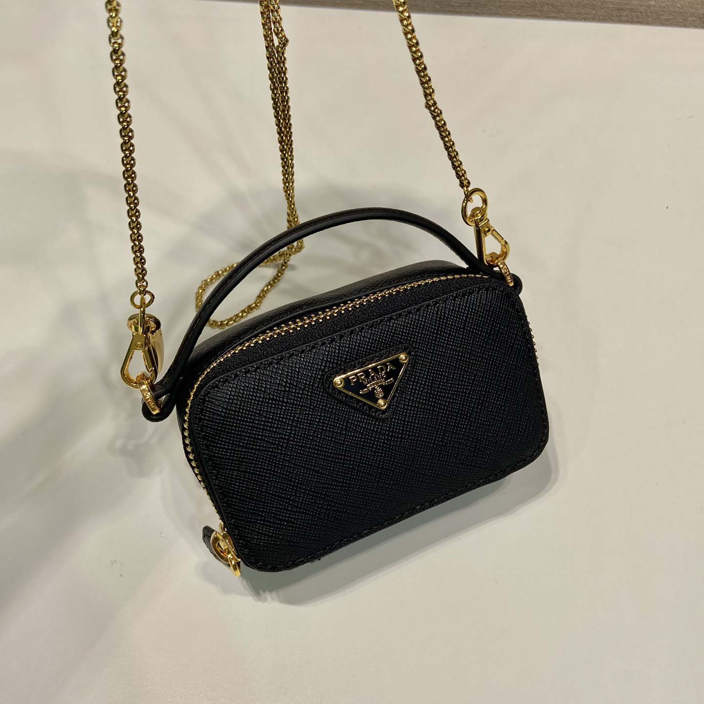 Prada Saffiano Leather Mini-pouch - PerfectKickZ