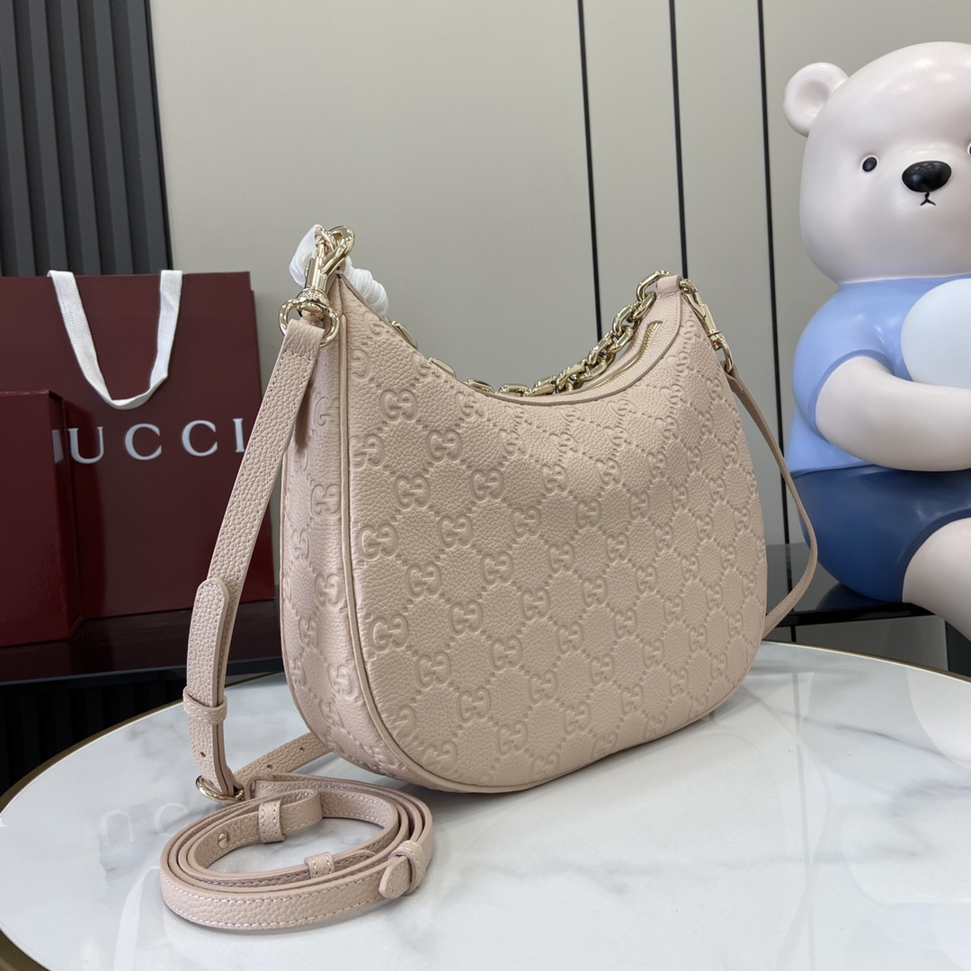 Gucci GG Emblem Medium Shoulder Bag - PerfectKickZ