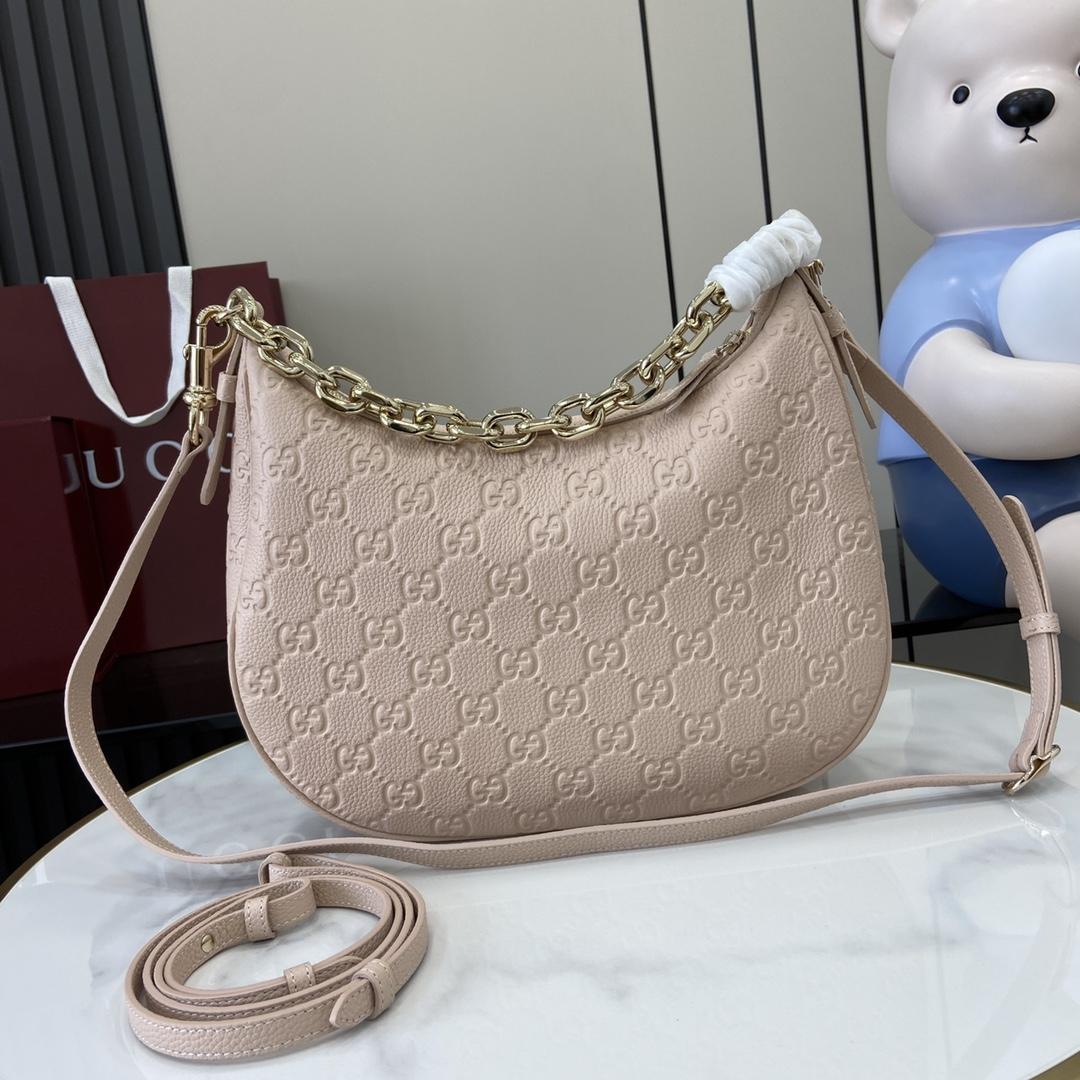 Gucci GG Emblem Medium Shoulder Bag - PerfectKickZ