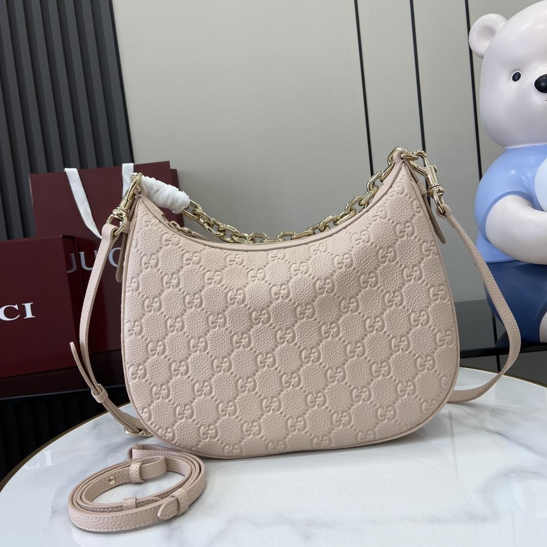 Gucci GG Emblem Medium Shoulder Bag - PerfectKickZ