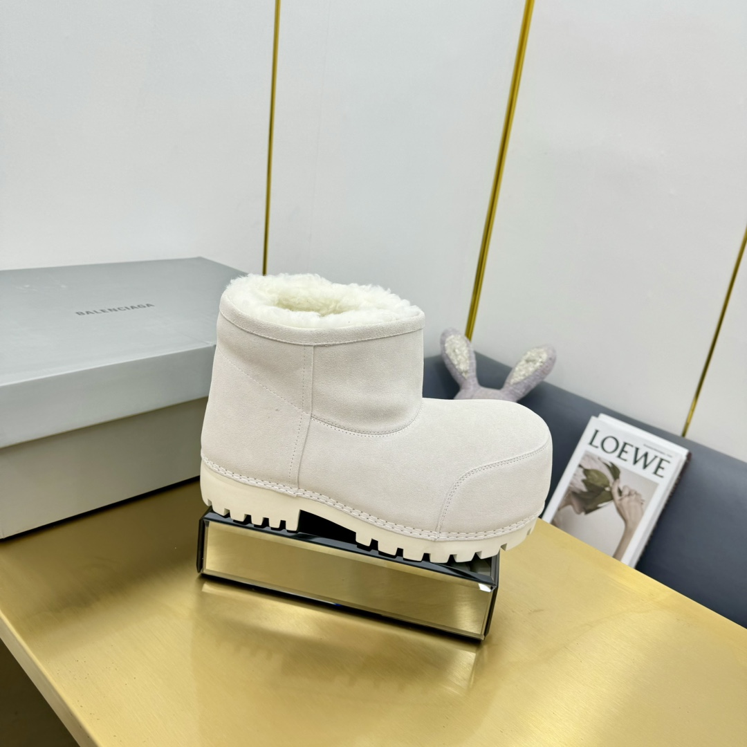 Balenciaga Alaska Fur Bootie  - PerfectKickZ