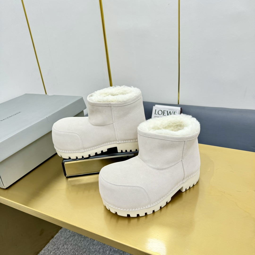 Balenciaga Alaska Fur Bootie  - PerfectKickZ