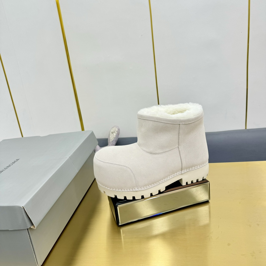 Balenciaga Alaska Fur Bootie  - PerfectKickZ